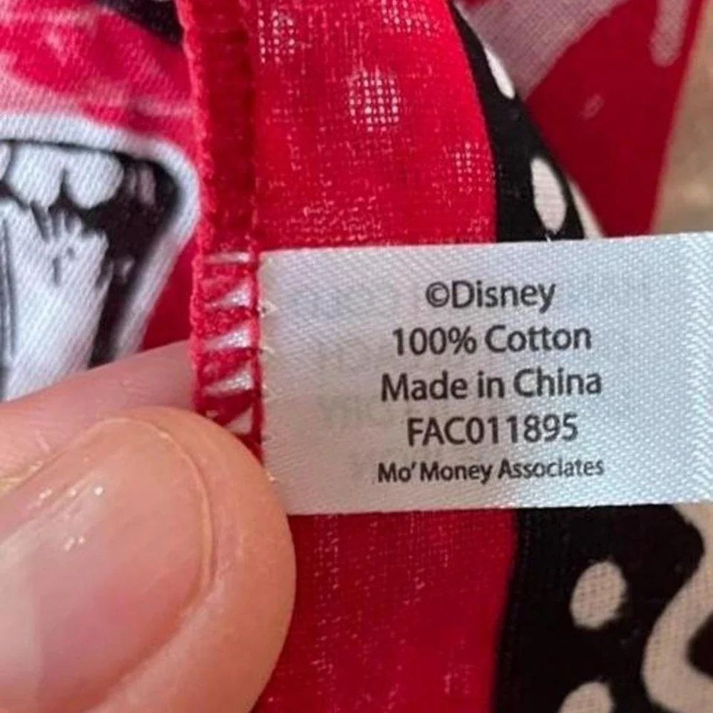 Cotton red pirate Mickey Mouse bandana by Disney
